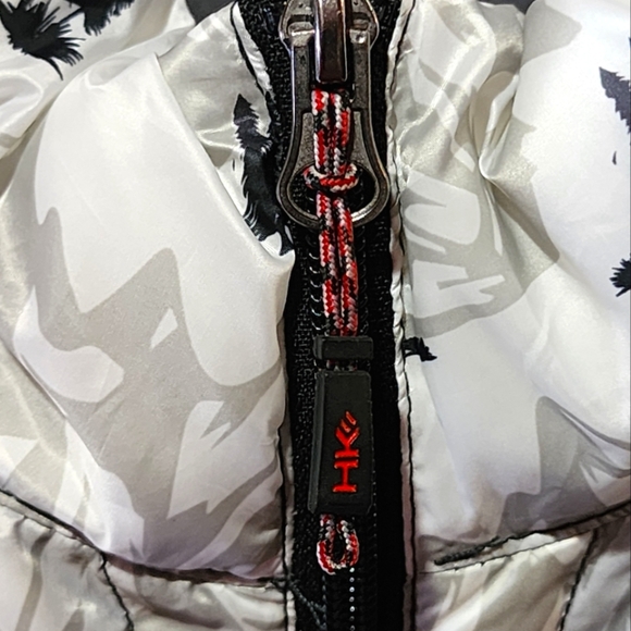 Hawke & Co Sport Performance Puffer Vest M Down Fill Mountain Print Outdoor - Picture 6 of 8